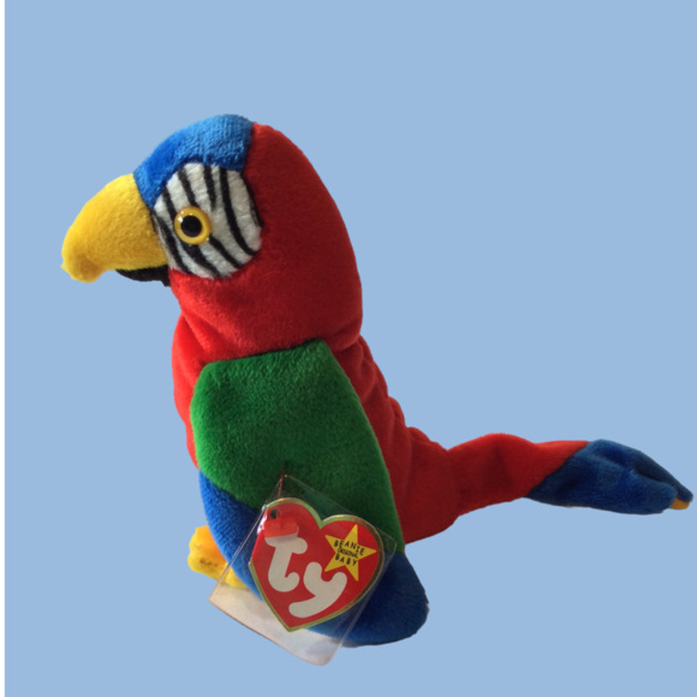 Jabber Parrot 1998 Ty Beanie Baby Vintage NWT Retired